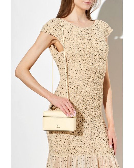 Furla Natural "Camelia Micro" Cosmetic Bag
