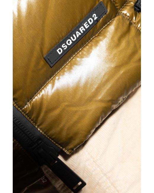 DSquared² Metallic Down Gilet With Stand-Up Collar for men