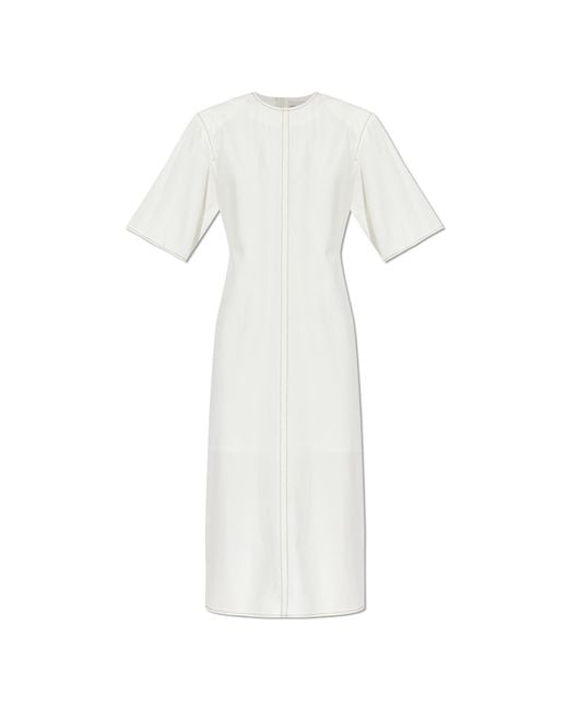 AMI White Dress With A Slit