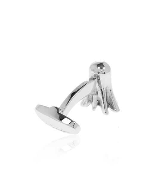 Paul Smith Blue Cufflinks With Ghost Motif for men