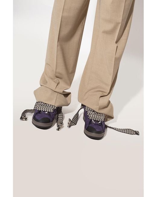 Lanvin Purple 'curb' Sneakers for men