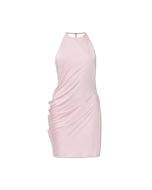 Versace Pink Backless Dress