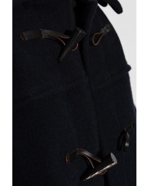 Maison Margiela Black Double-Sided Wool Coat for men