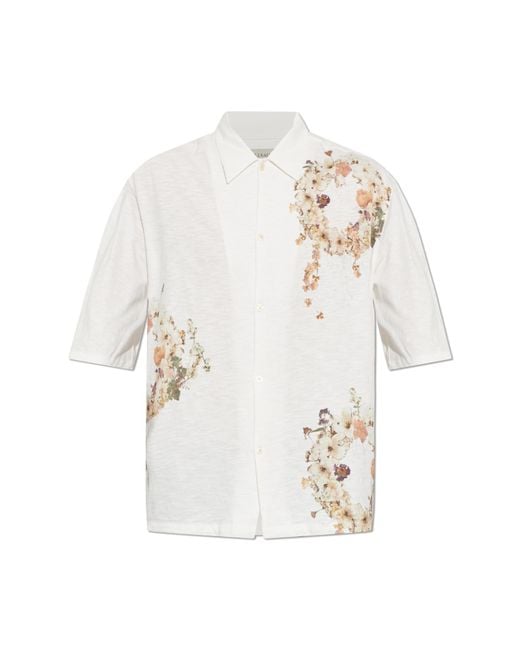 AllSaints White Shirt 'Fleur' for men