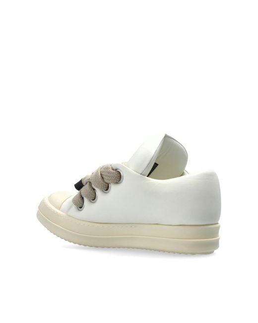 Rick Owens Natural Jumbolace Low Sneaks Sports Shoes