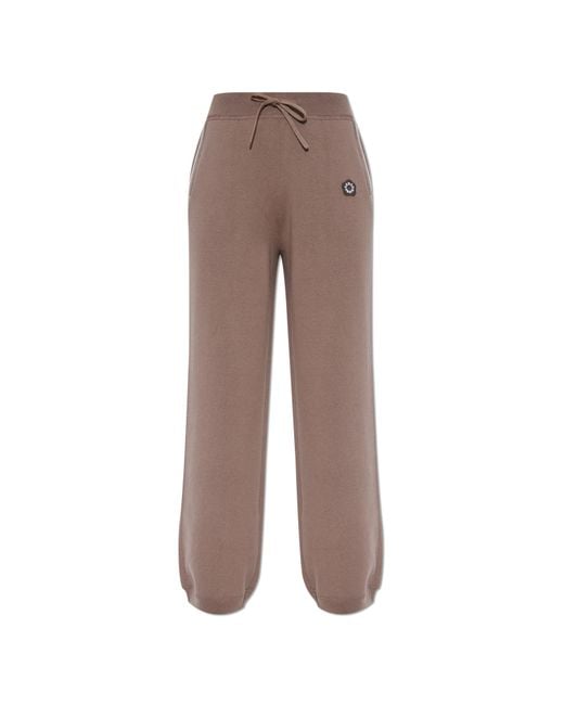 KENZO Brown Wide-Leg Trousers