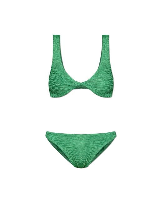 Paramidonna Green Two-Piece Swimsuit "Donika"
