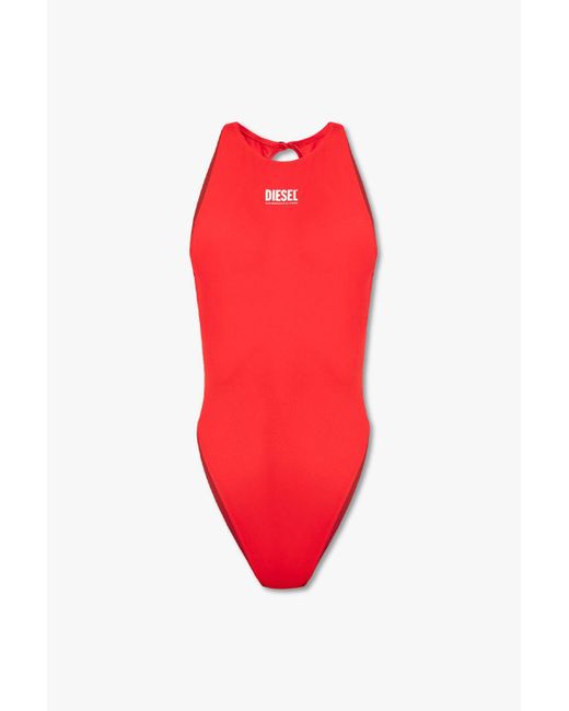 DIESEL 'bfsw-margu' One-piece Swimsuit in Red | Lyst