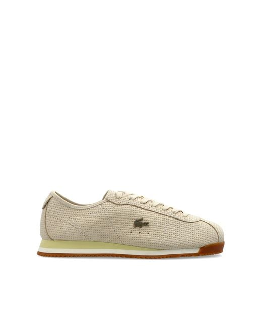 Lacoste White 'Club-Low' Sports Shoes