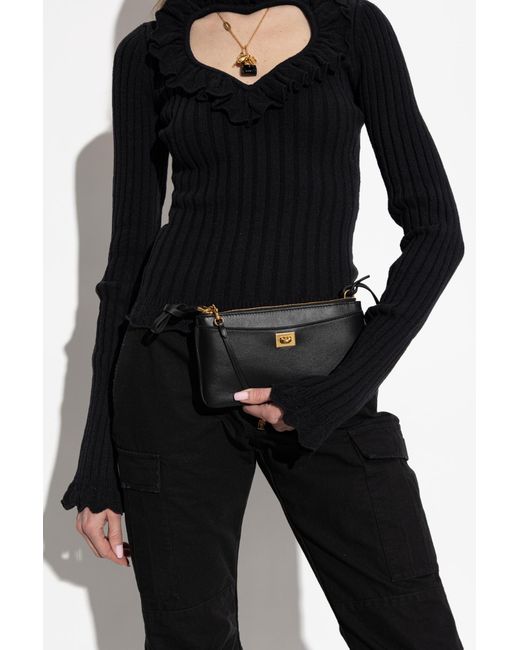 Balenciaga Black Phone Case 'Rodeo' On A Belt