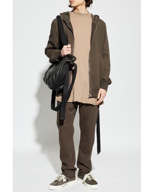 Rick Owens Brown Hoodie for men