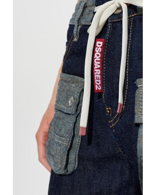 DSquared² Blue 'Cargo' Jeans