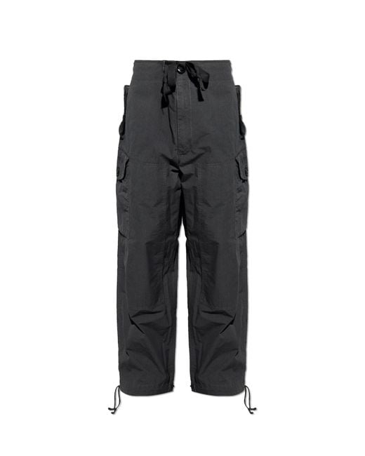 Maison Margiela Black Cargo Trousers for men