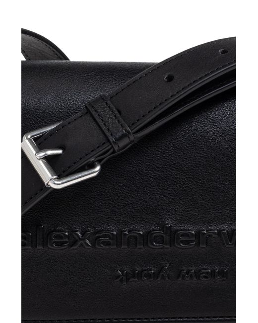 Alexander Wang Black Shoulder Bag 'Punch Flap'