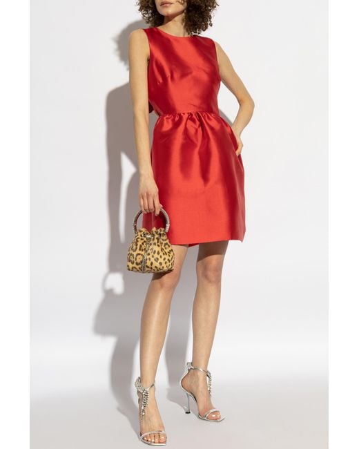 Kate Spade Red Dress With Decorative Bow On The Back