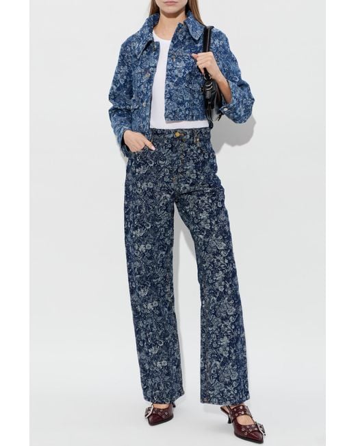 Ganni Blue Denim Jacket