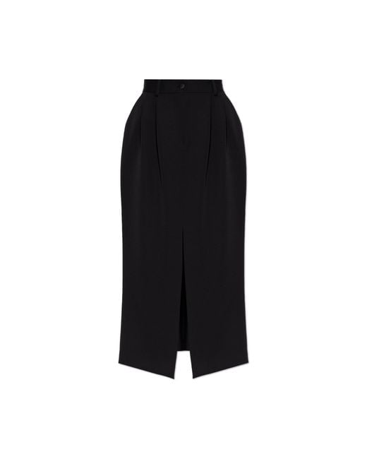 Dolce & Gabbana Black Wool Skirt