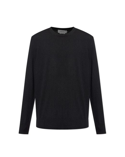 Alexander McQueen Black Cashmere Sweater With A Crew Neck for men