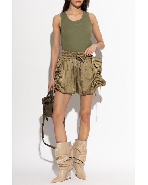 Balmain Natural Baggy Shorts With Pockets