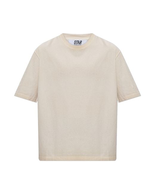 Golden Goose Deluxe Brand White T-Shirt With Logo