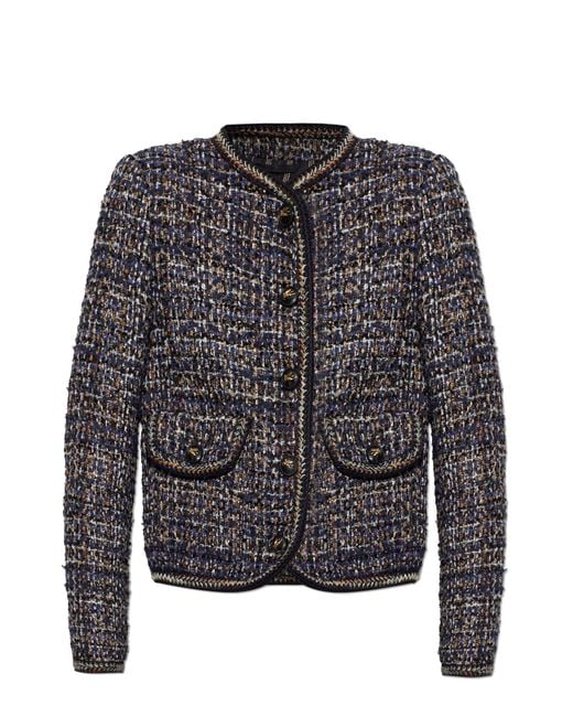 Etro Black Tweed Blazer