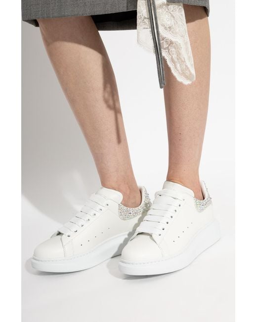 McQueen White 'Oversized' Sports Shoes