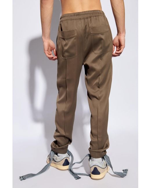 Tom Ford Green Pants With Stitching On The Legs for men