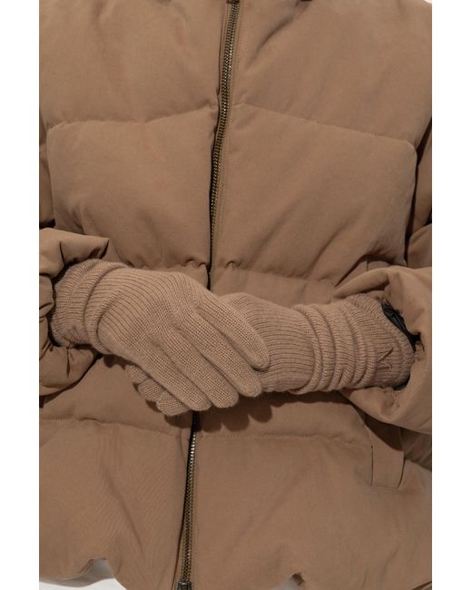 Max Mara Brown Long Gloves 'Mmjock'