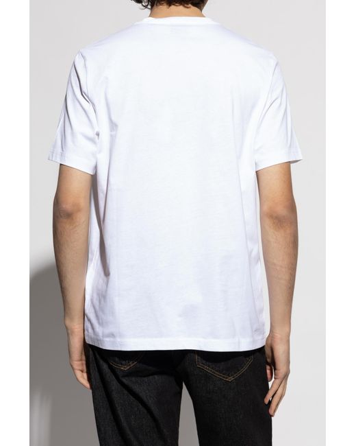 Paul Smith White T-Shirt With Colorful Print for men