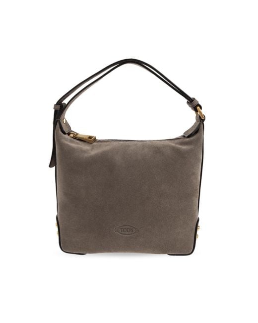 Tod's Brown Suede 'Mini' Bag