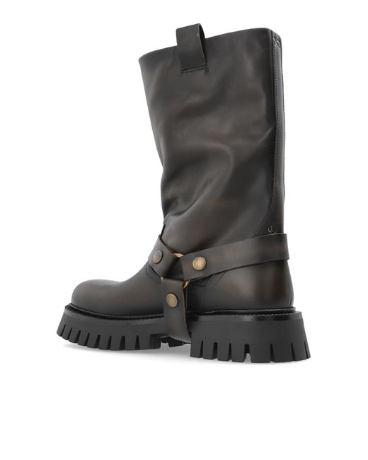 Golden Goose Deluxe Brand Black "Kurt Chunky" Ankle Boots