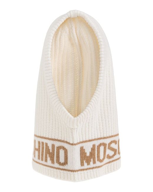 Moschino White Hoodie With Logo