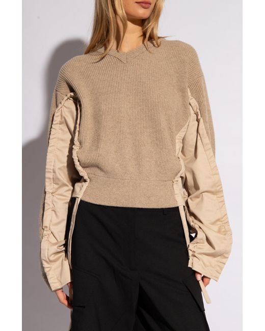 J.W. Anderson Natural Relaxed-fitting Sweater,
