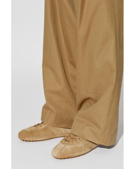 Tod's Brown Suede Sports Shoes "T-Marathon" for men