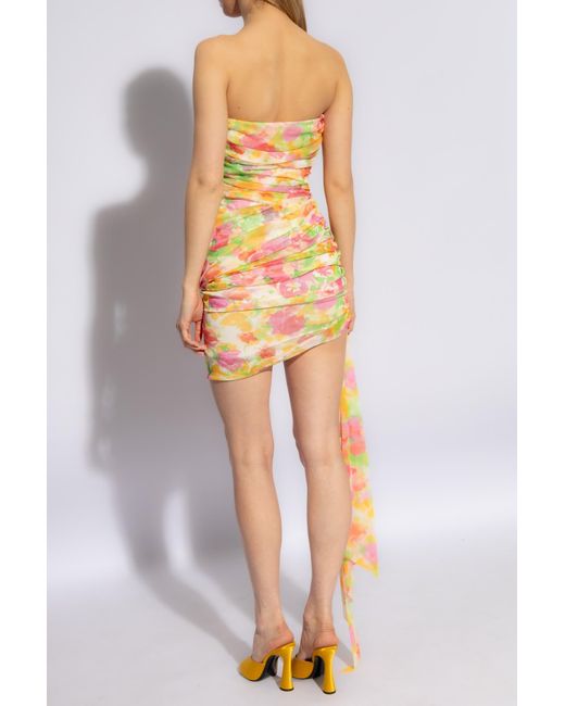 Saint Laurent Multicolor Off-The-Shoulder Dress