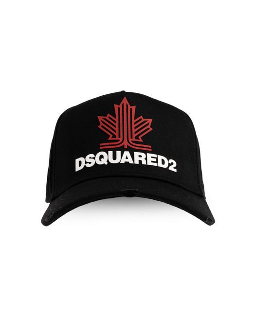 DSquared² Black Baseball Cap for men