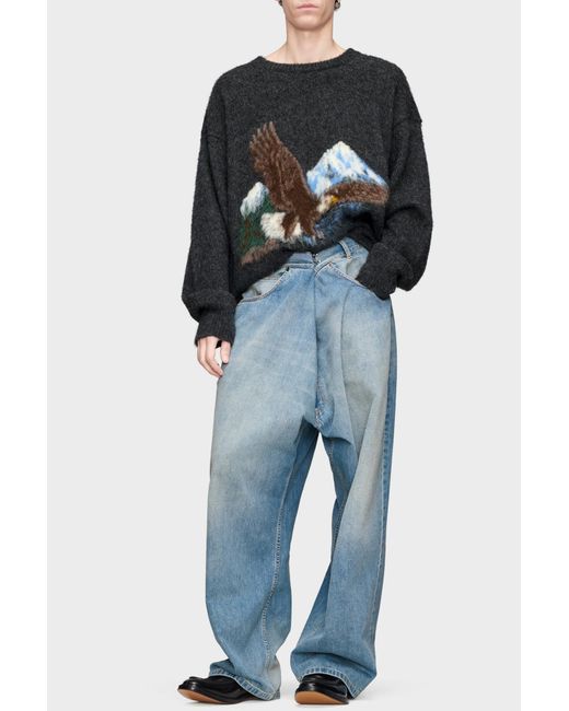 Maison Margiela Black Wool Sweater for men