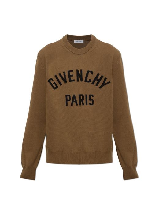 Givenchy Green Sweater With Logo for men