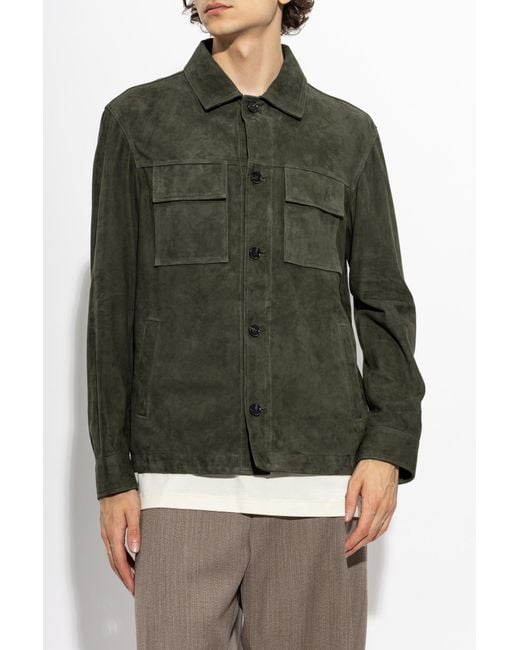 Arma Green Leather Jacket 'Mex' for men