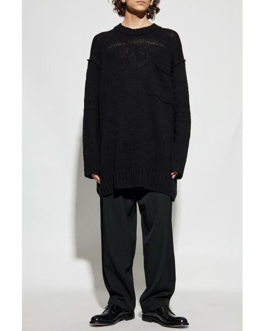 Yohji Yamamoto Black Wool Trousers for men