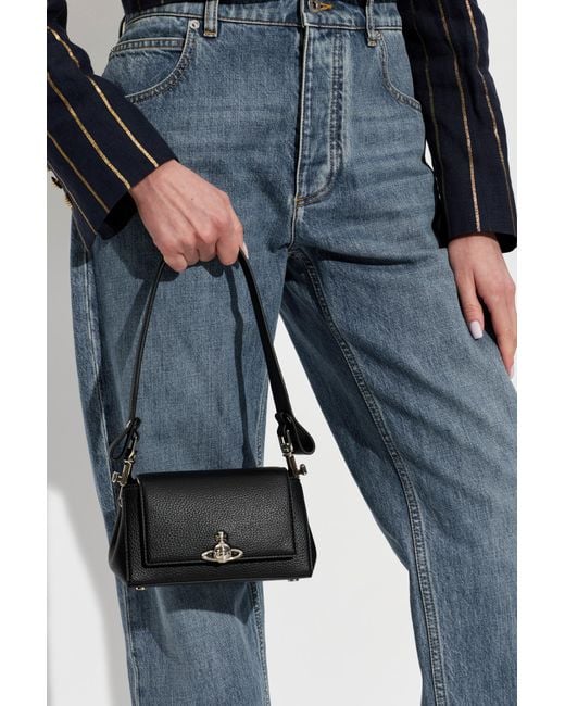 Vivienne Westwood Black Shoulder Bag 'Hazel Small'