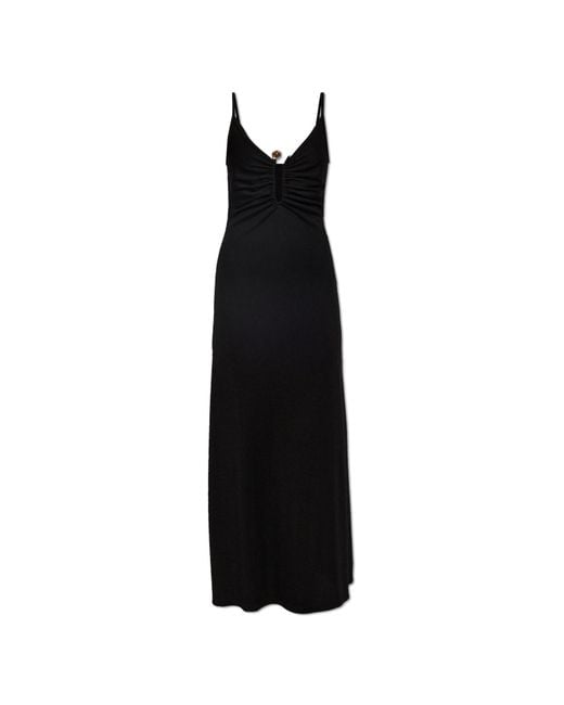 Christopher Esber Black 'Droplet Crystal Clasp Cami' Dress