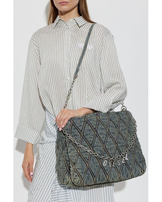 DIESEL Gray Bag 'Charm-D'