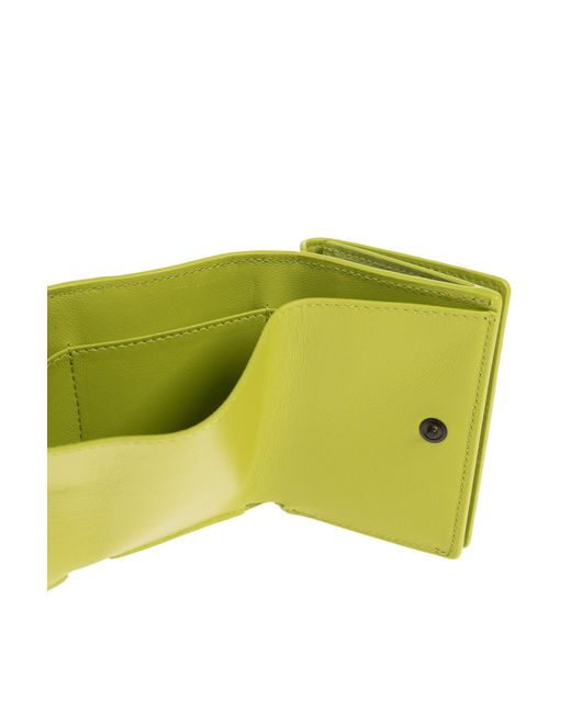 Balenciaga Yellow Leather Wallet