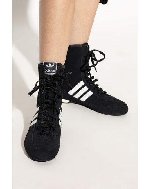 Adidas Originals Black Ankle-High Sports Shoes Rasant Mid