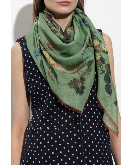 Max Mara Green Scarf "Moneta"