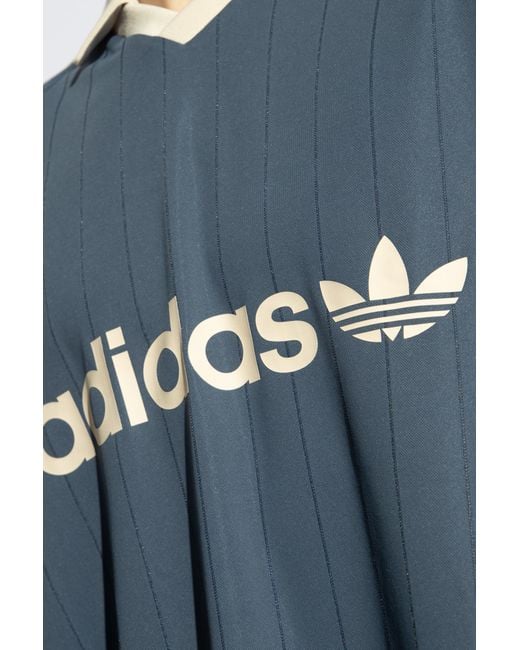 Adidas Originals Blue T-Shirt With Logo for men