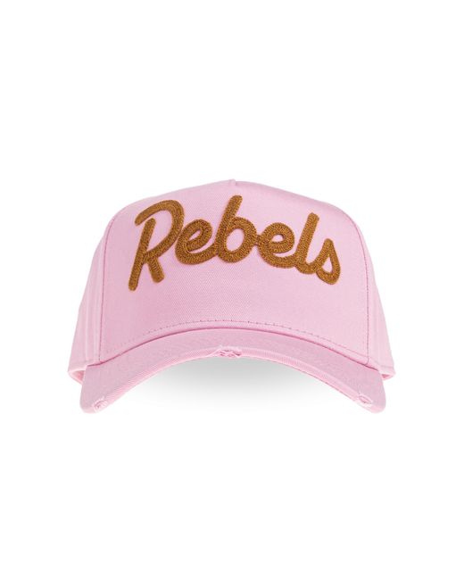 DSquared² Pink Baseball Cap for men