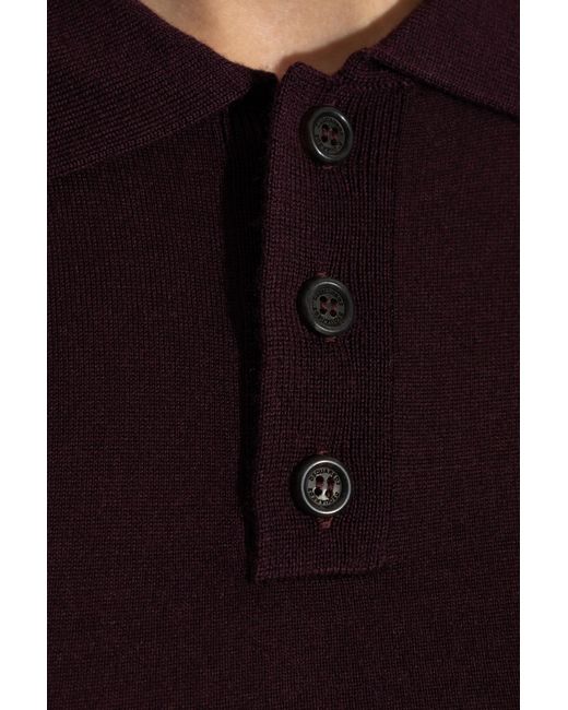 DSquared² Black Wool Polo