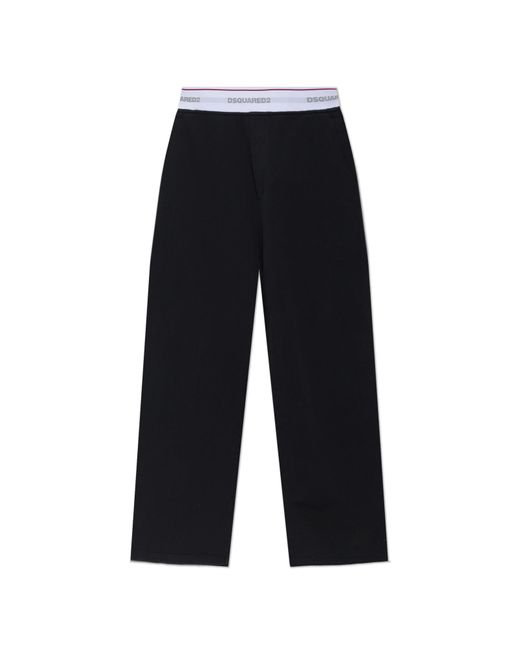DSquared² Blue Wide-Leg Sweatpants for men